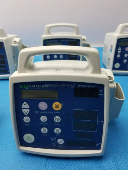 Lot of - 6 CSI Criticare Comfort Cuff 506N3 Series SPo2 Patient Monitor