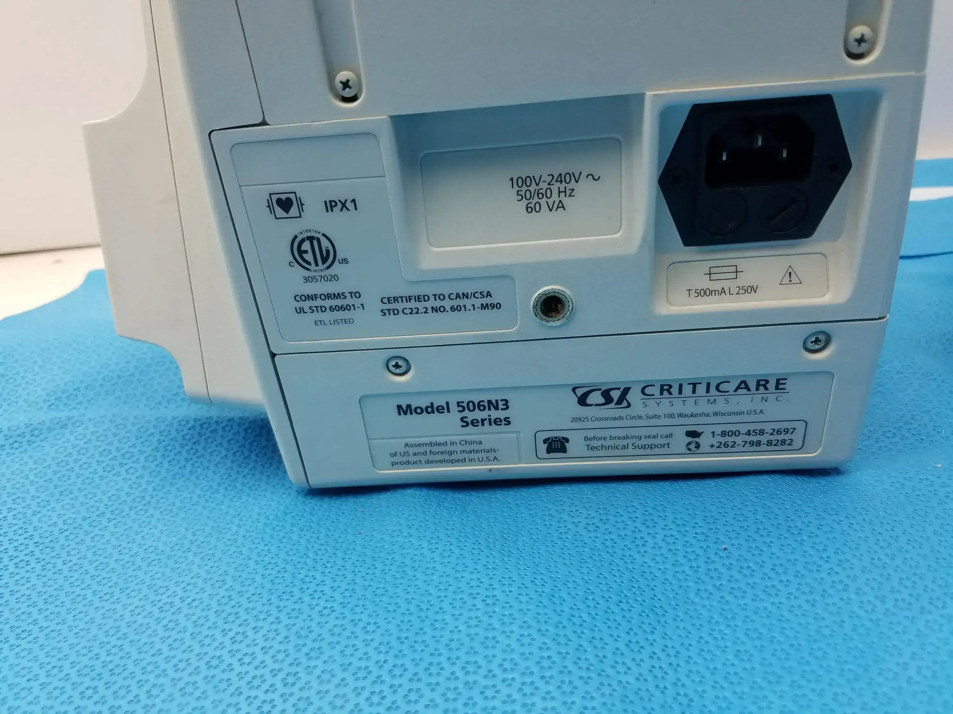 Lot of - 6 CSI Criticare Comfort Cuff 506N3 Series SPo2 Patient Monitor