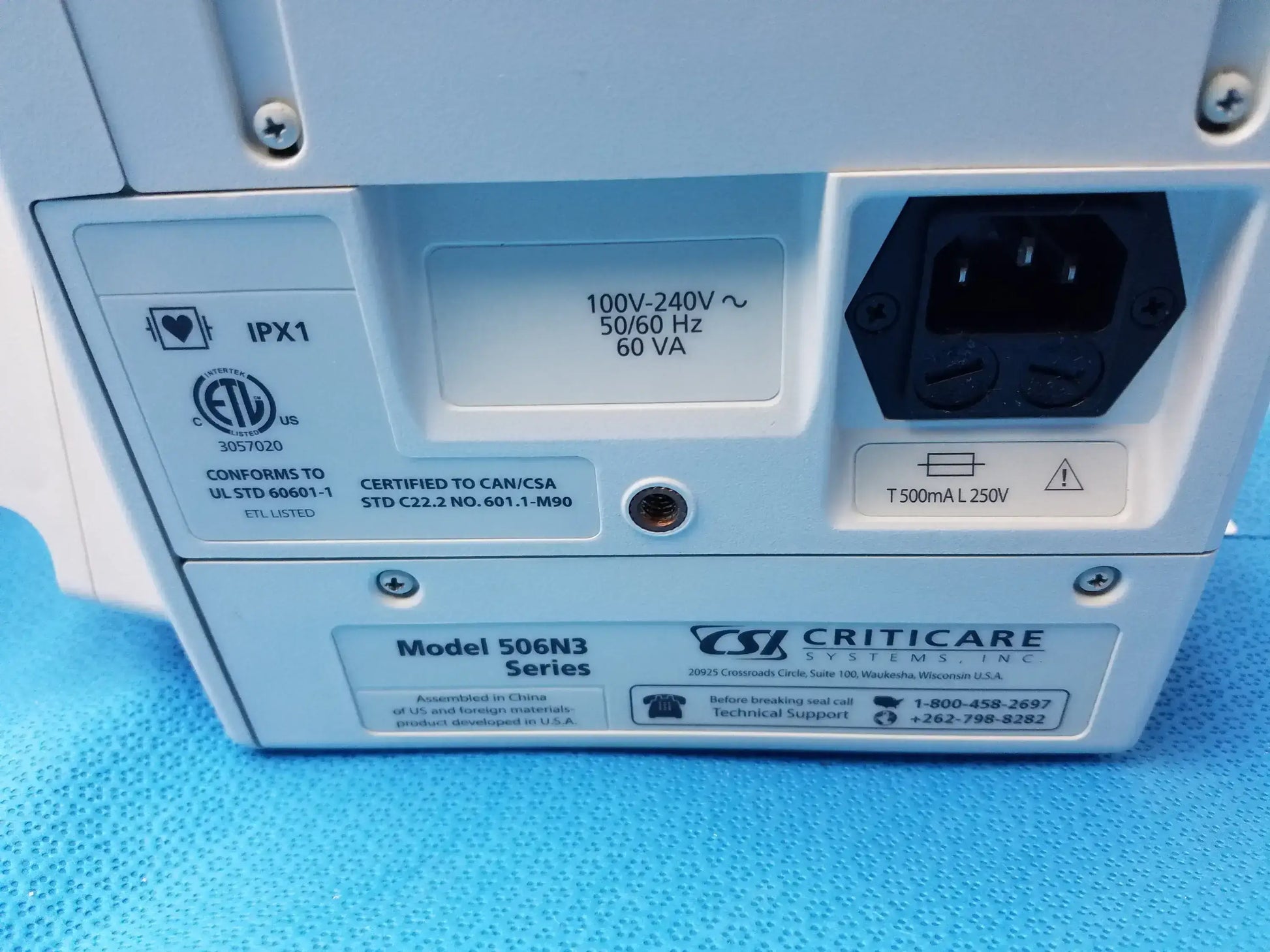 Lot of - 6 CSI Criticare Comfort Cuff 506N3 Series SPo2 Patient Monitor