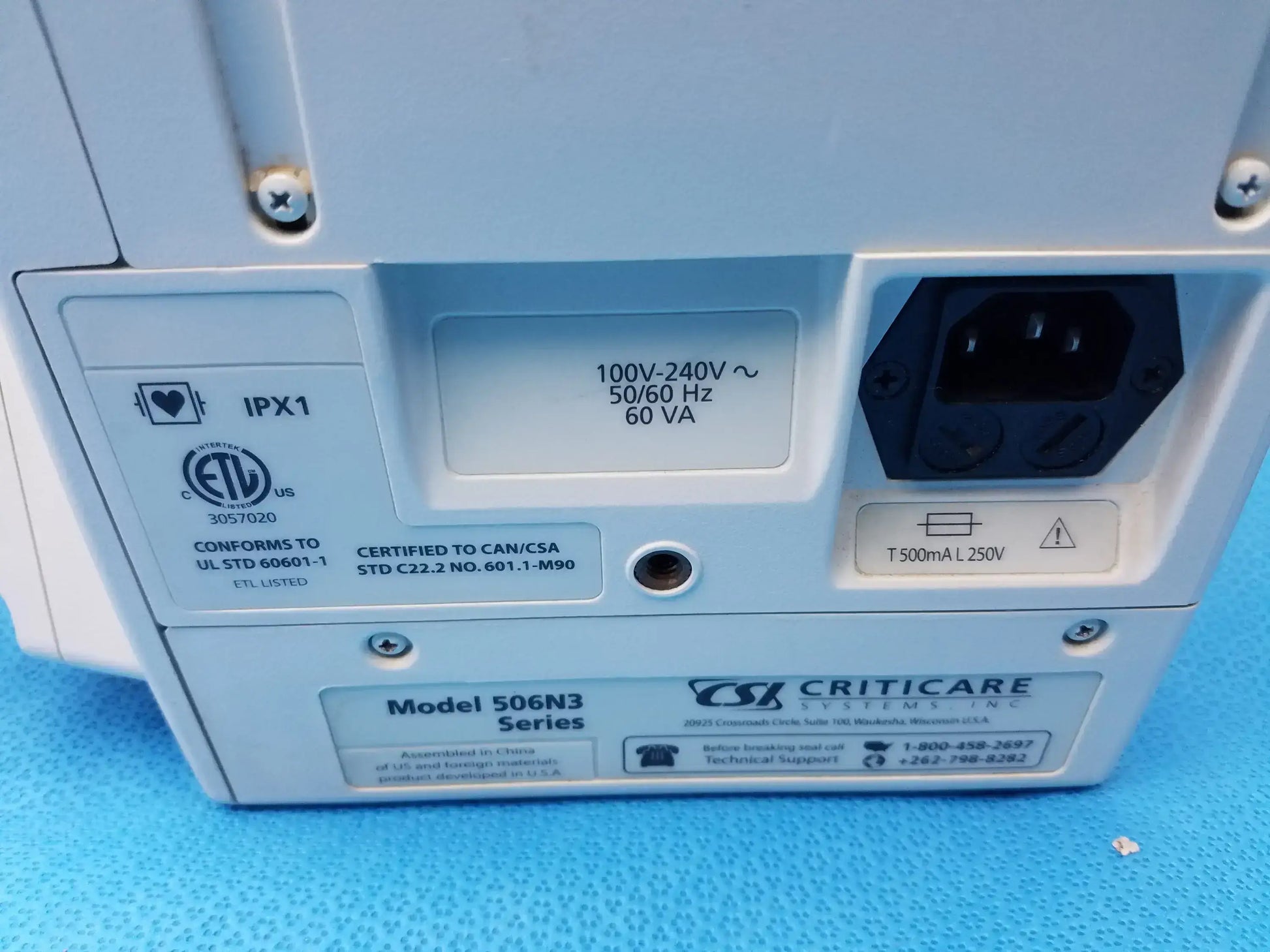 Lot of - 6 CSI Criticare Comfort Cuff 506N3 Series SPo2 Patient Monitor