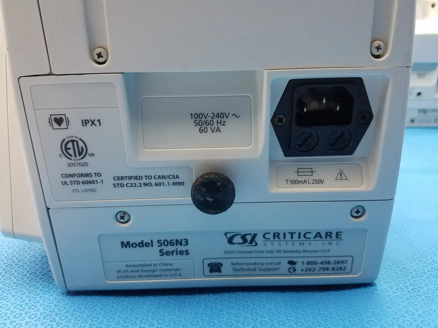 Lot of - 6 CSI Criticare Comfort Cuff 506N3 Series SPo2 Patient Monitor