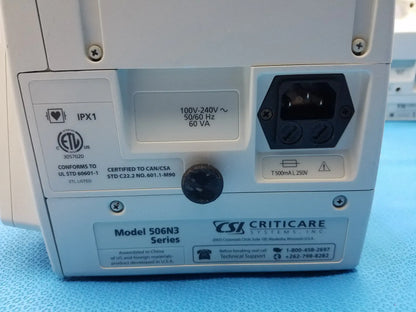 Lot of - 6 CSI Criticare Comfort Cuff 506N3 Series SPo2 Patient Monitor