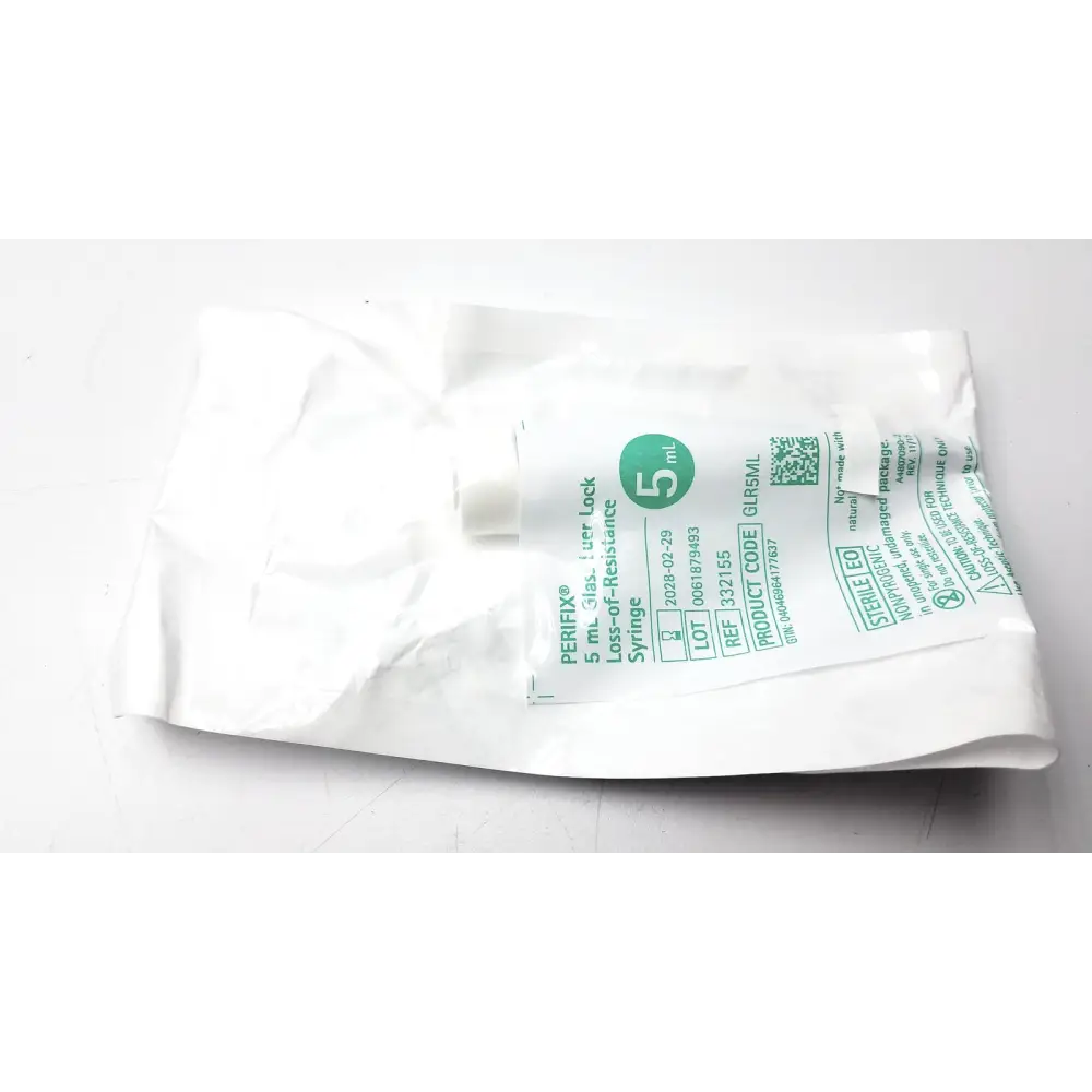 Lot of 79 Perifix 5 mL Glass Luer Lock Loss Resistance Syringe Ref. 332155