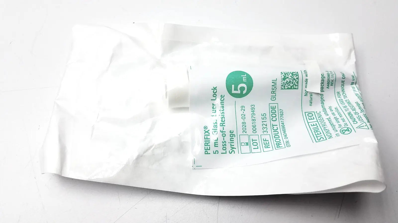 Lot of 79 Perifix 5 mL Glass Luer Lock Loss Resistance Syringe Ref. 332155