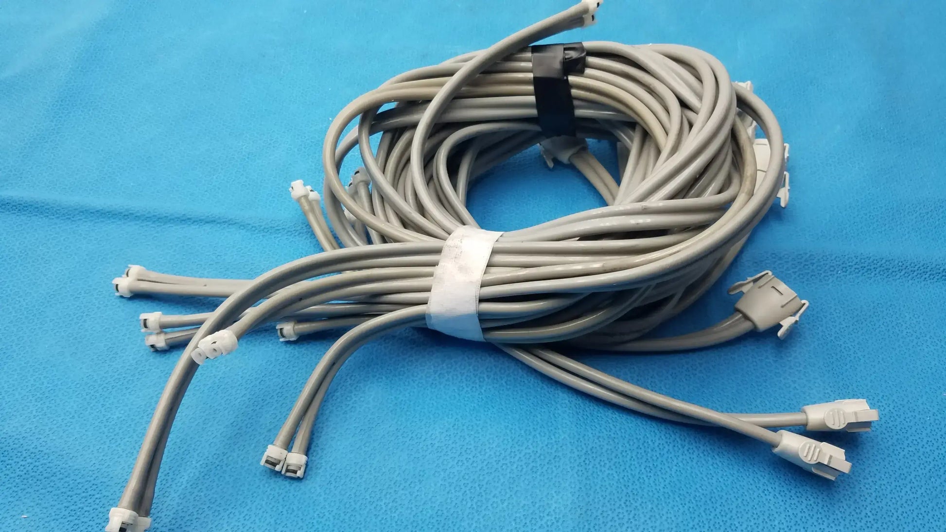 LOT OF 9 Double Tube NIBP Blood Pressure Hose Fast Connector