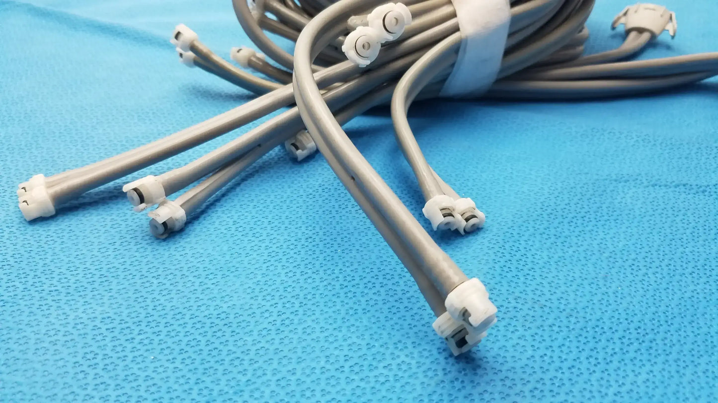 LOT OF 9 Double Tube NIBP Blood Pressure Hose Fast Connector