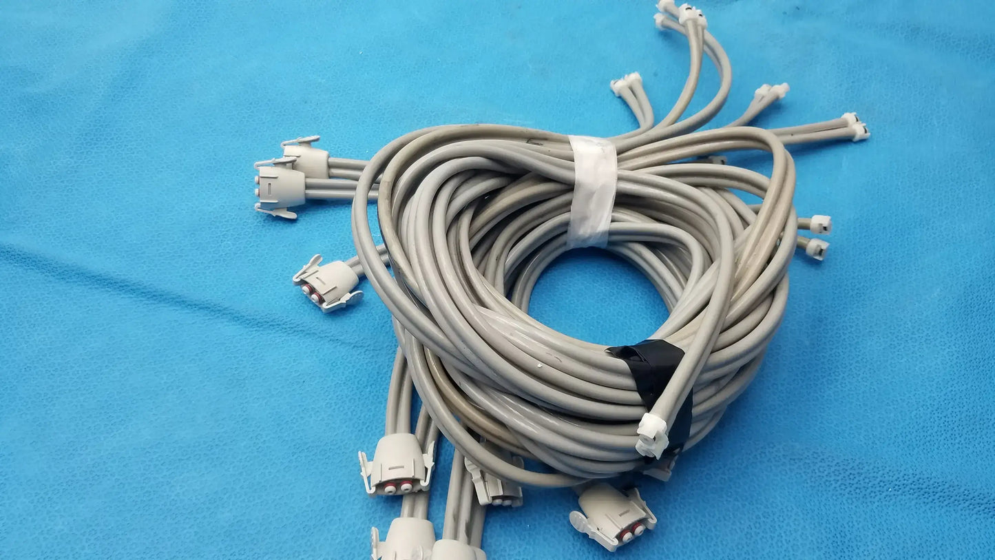 LOT OF 9 Double Tube NIBP Blood Pressure Hose Fast Connector