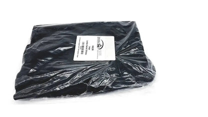 Black plastic-wrapped lumbar sacral orthosis val5n large with thermoplastic insert sealed in clear packaging with white label