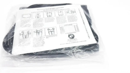Black new orleans sports moldable comfort insert in clear packaging with diagram for sacral orthosis val5n large use