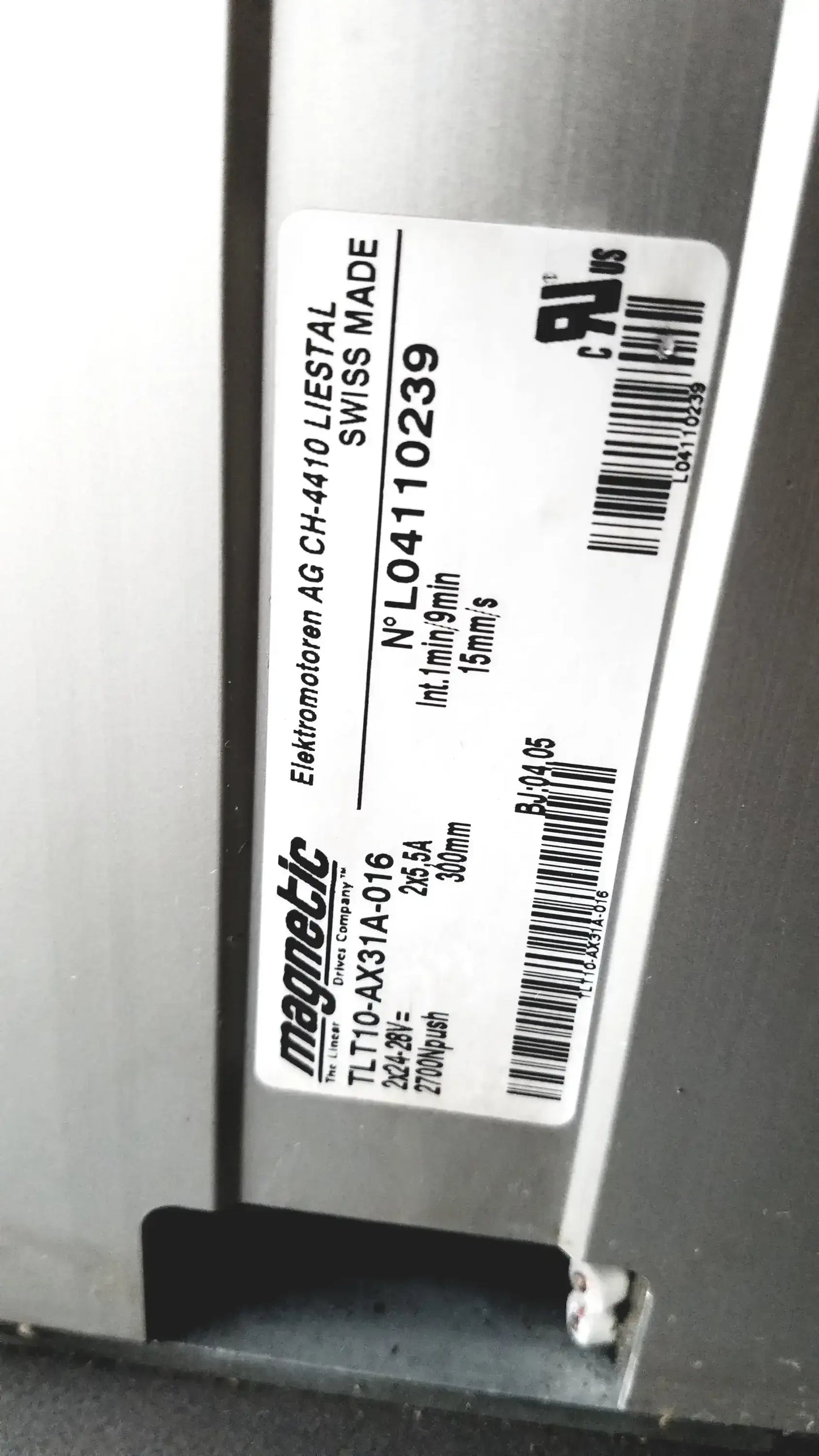 Magnetic TLT10-AX31A-016 Power Exam Chair 2x24-28VDC 2x5.5A Swiss Made