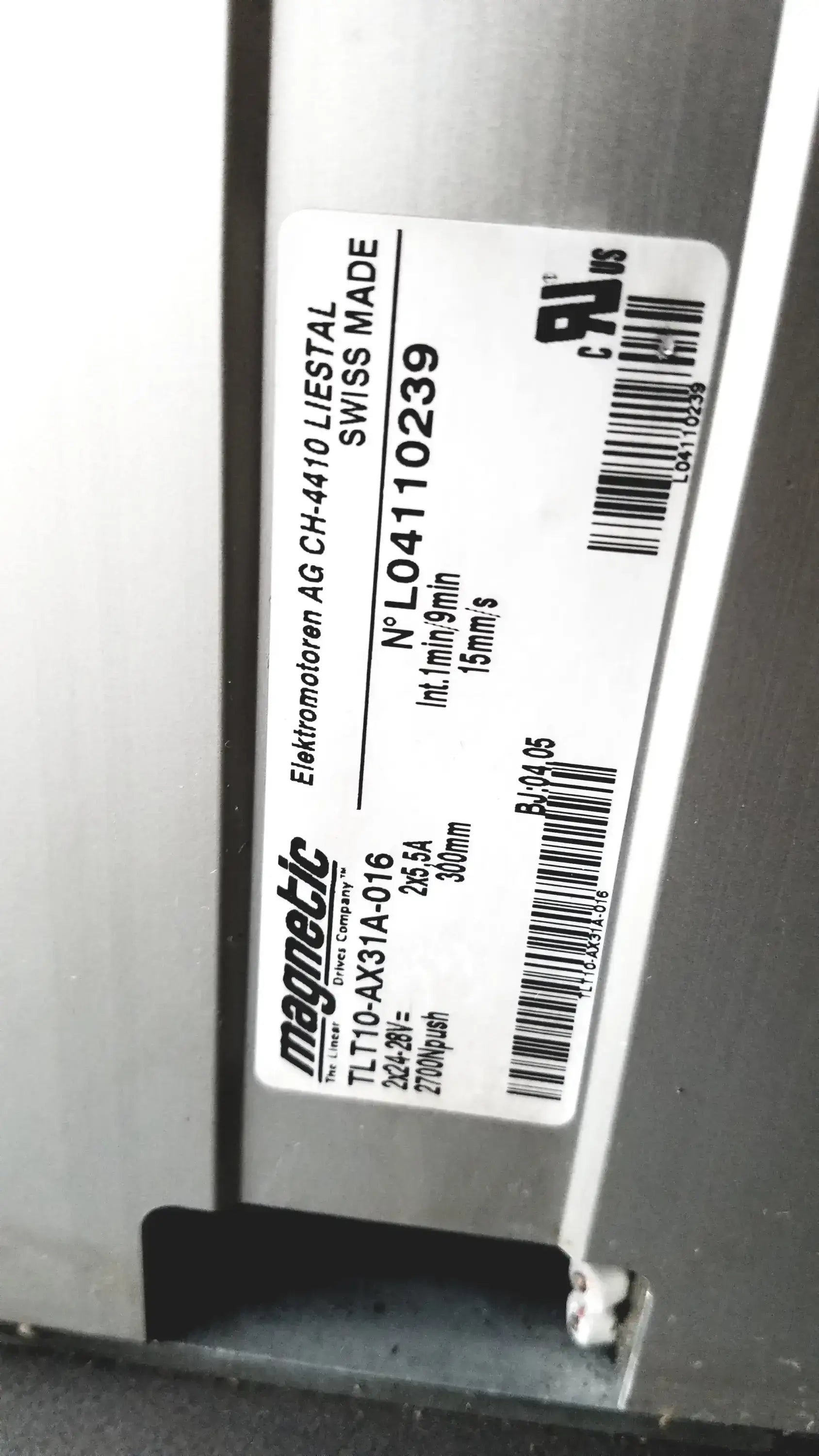 Magnetic TLT10-AX31A-016 Power Exam Chair 2x24-28VDC 2x5.5A Swiss Made