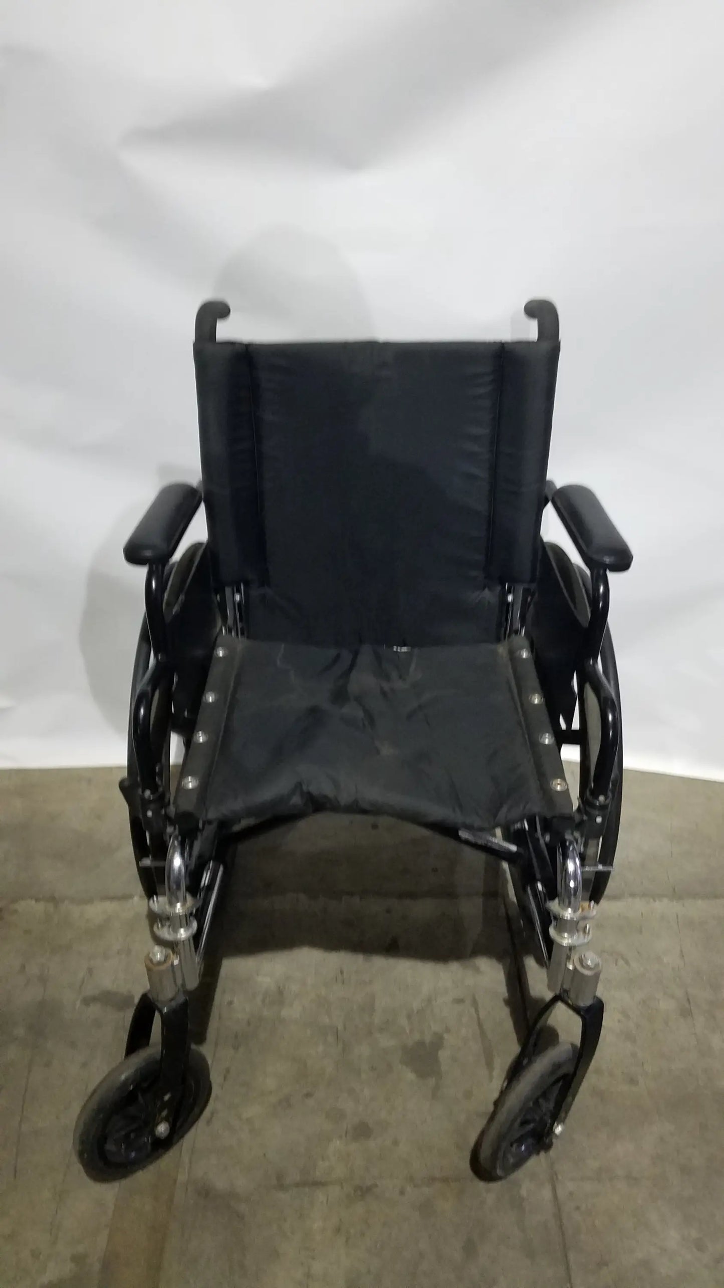 Manual Wheelchair - Durable Black Seat Mobility Assist