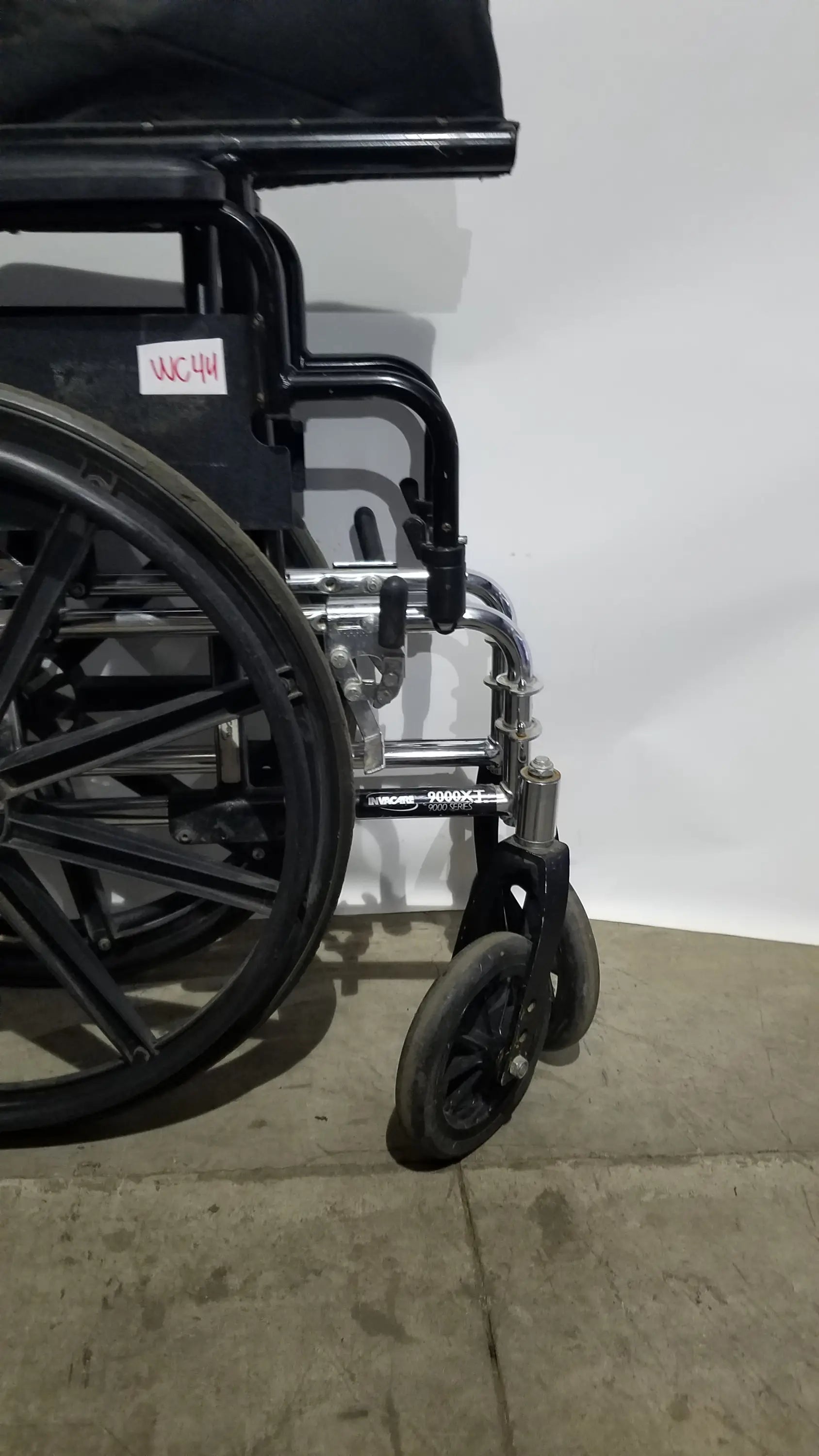 Manual Wheelchair - Durable Black Seat Mobility Assist