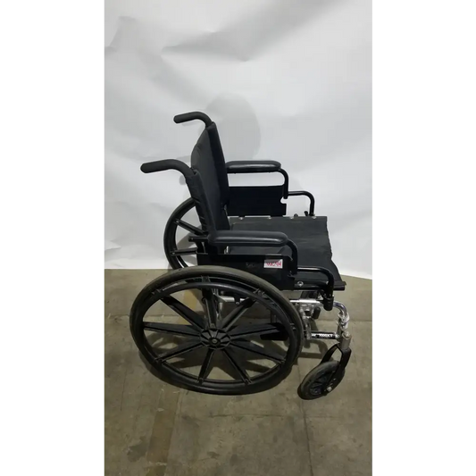 Manual Wheelchair - Durable Black Seat Mobility Assist