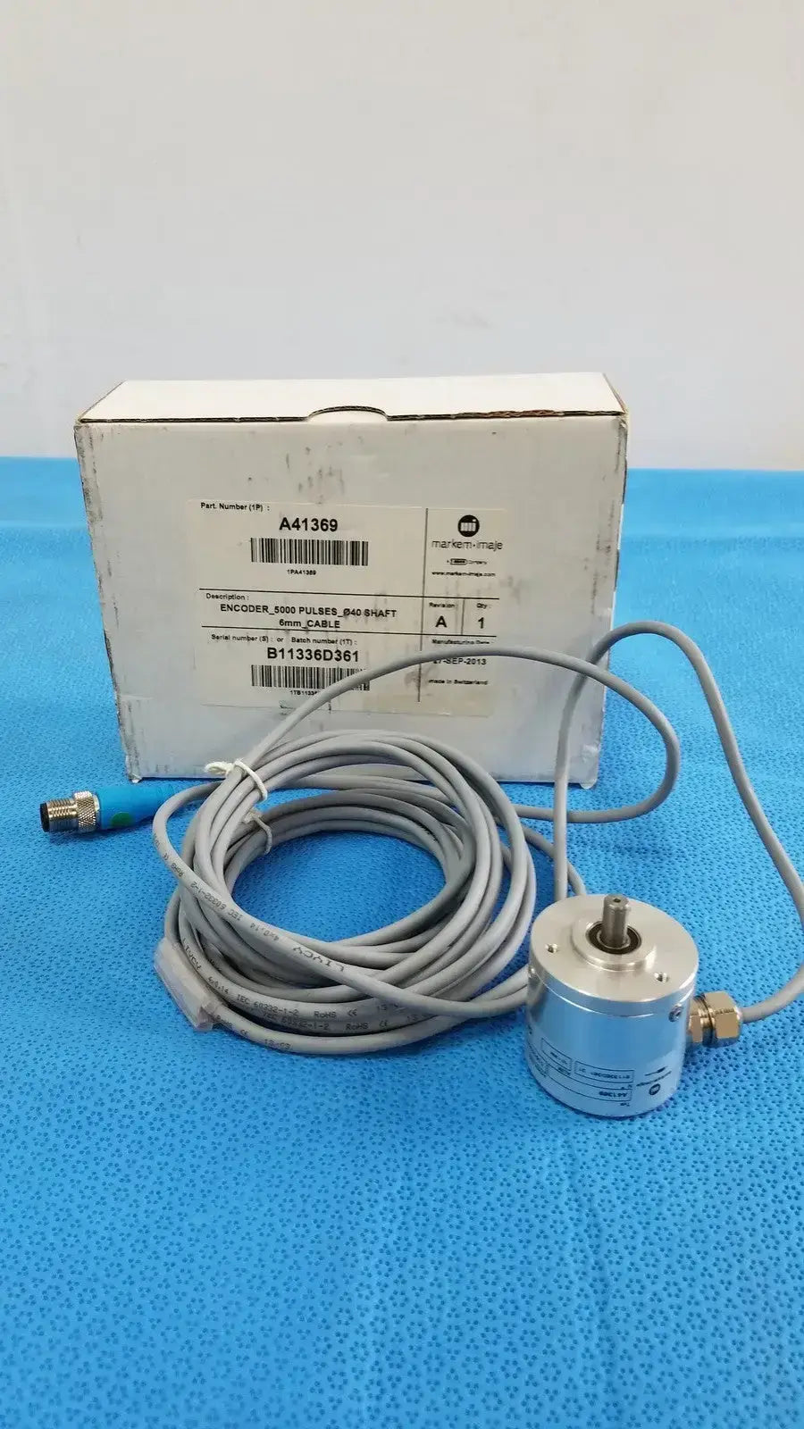 Markem-Imaje A41369 Encoder 5000 Pulses_Ø40 Shaft 6mm_Cable
