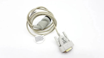 Gray medical-grade masimo d006 satshare interface cable with dvi connector and sensor head featuring white label near connector