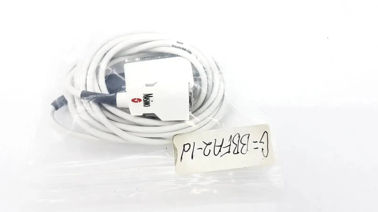 White coiled usb cable adapter with white mikro connector for masimo ps-10153d ps-10153d device use