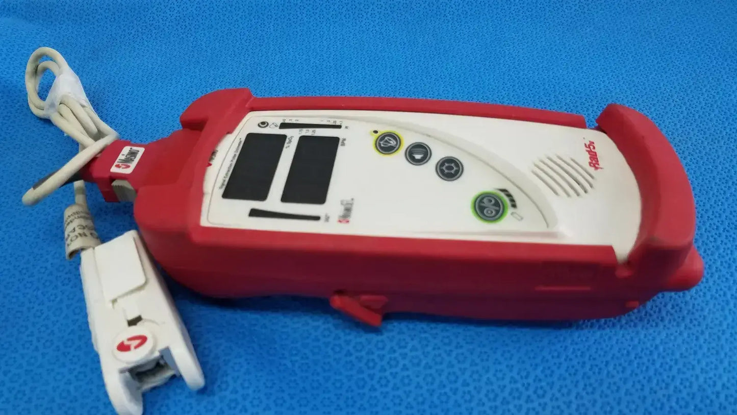 MASIMO Rad-5v Handheld Pulse Oximeter w/ Protective Boot & SpO2 Finger Sensor