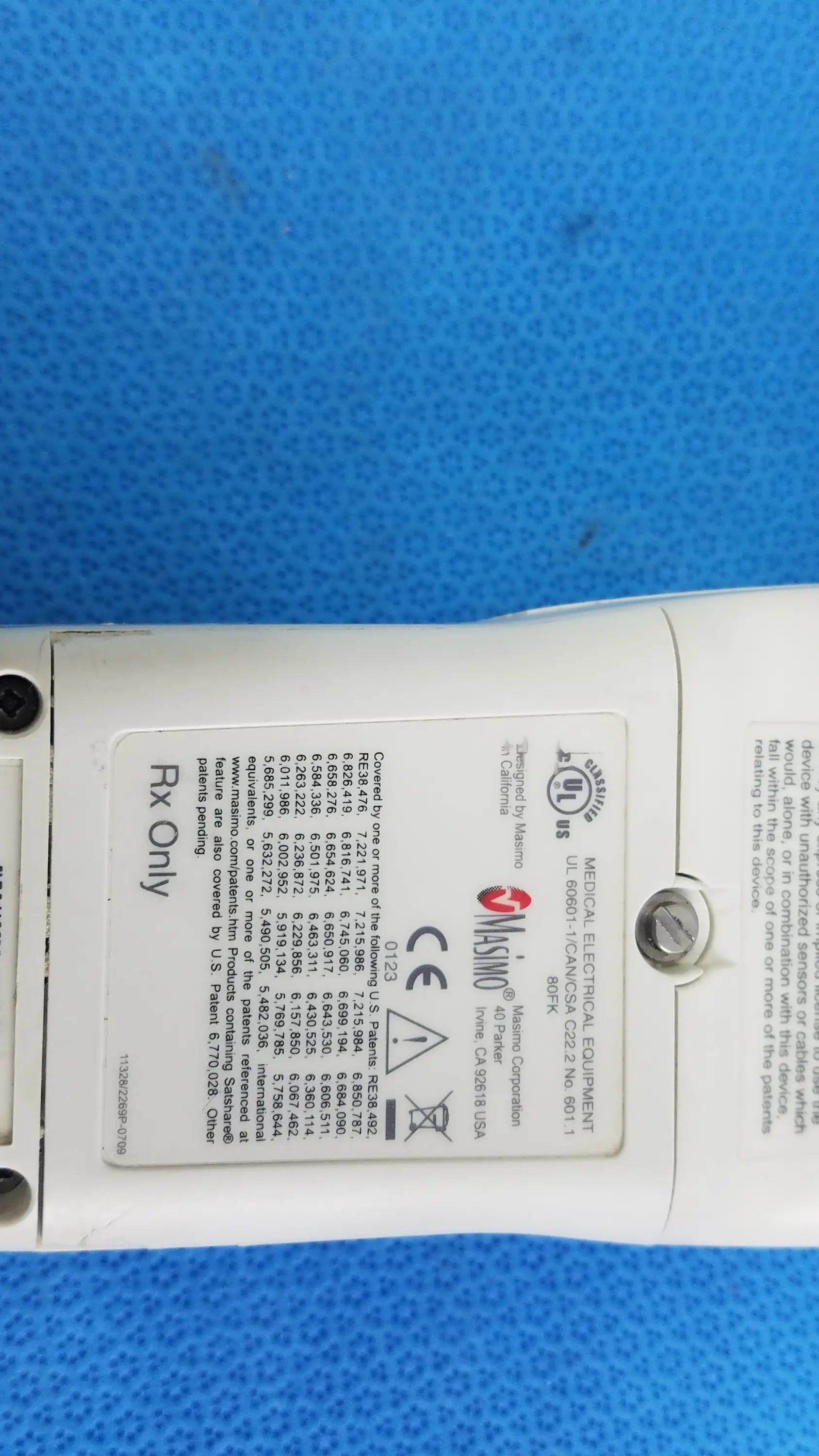 Masimo Radical Signal Extraction Pulse Oximeter