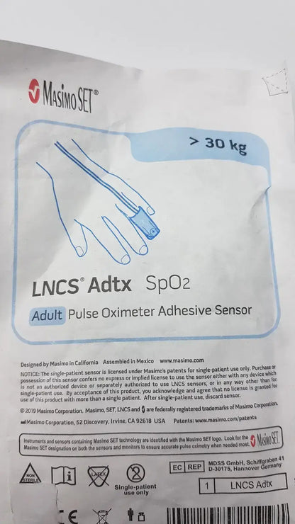 Masimo SET LNCS Adtx Adult Pulse Oximeter Adhesive Sensor
