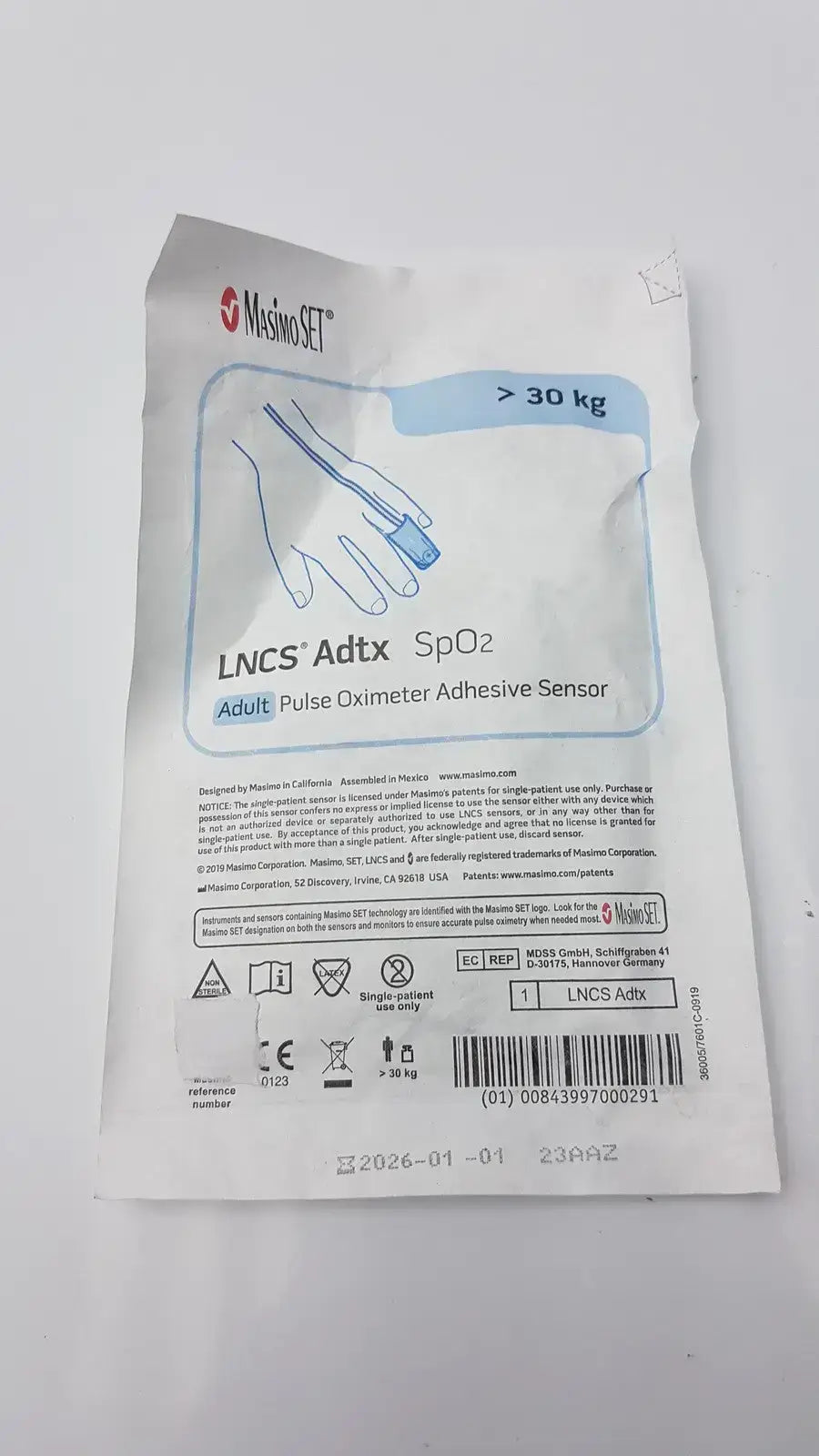 Masimo SET LNCS Adtx Adult Pulse Oximeter Adhesive Sensor
