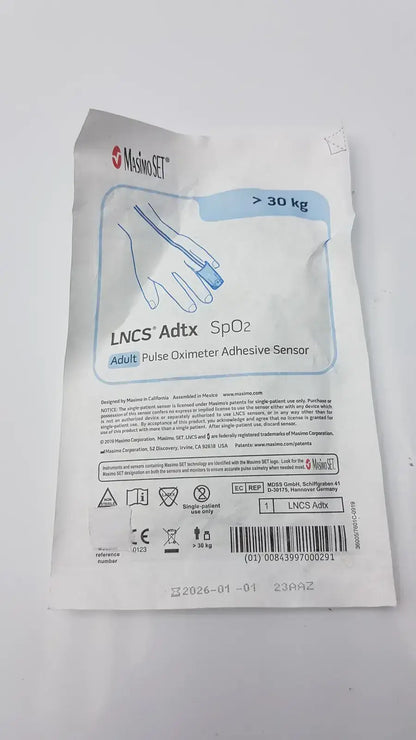 Masimo SET LNCS Adtx Adult Pulse Oximeter Adhesive Sensor