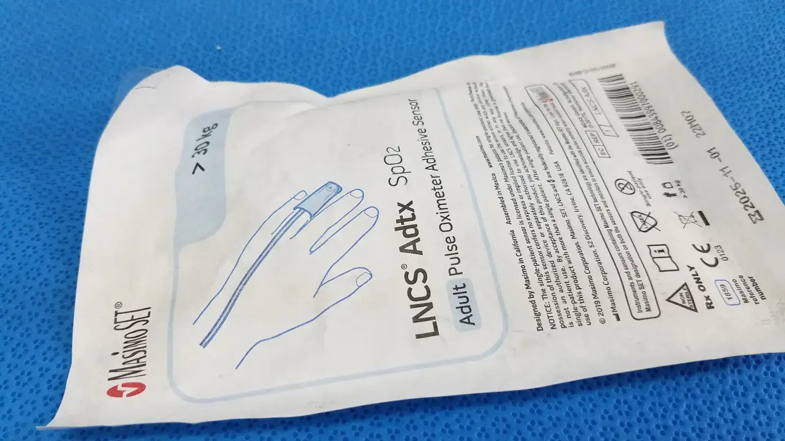 Masimo Set LNCS Adtx SpO2 Adult Pulse Oximeter Adhesive Sensor