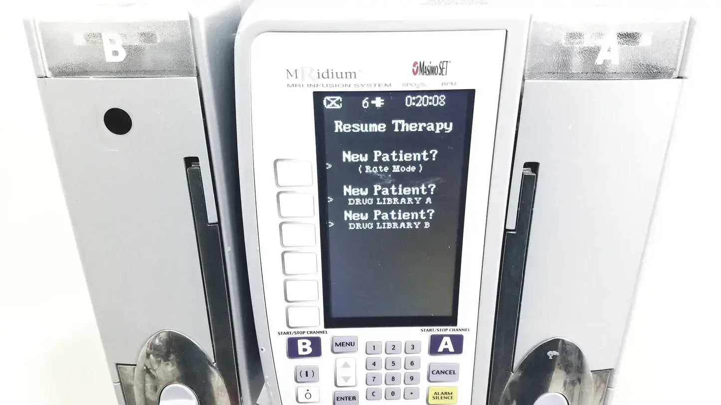 Masimo Set MRidium 3860+ MRI Infusiion System With Power Supply & Stand - Infusion