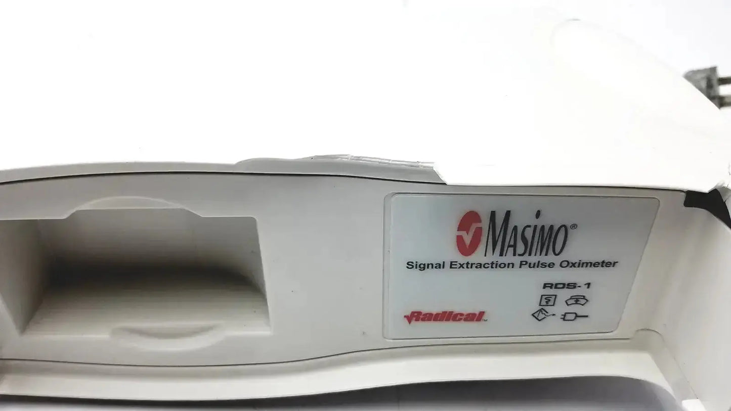 White plastic masimo set signal extraction pulse oximeter model ads-1 for accurate signal extraction pulse monitoring