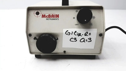 Mcbain Instruments Dual Fiber Optic Light Source Microscope Illuminator
