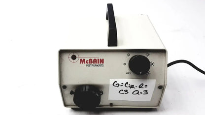Mcbain Instruments Dual Fiber Optic Light Source Microscope Illuminator