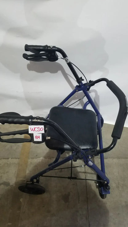 McKesson Bariatric Rollator Heavy Duty Aluminum Folding Walker