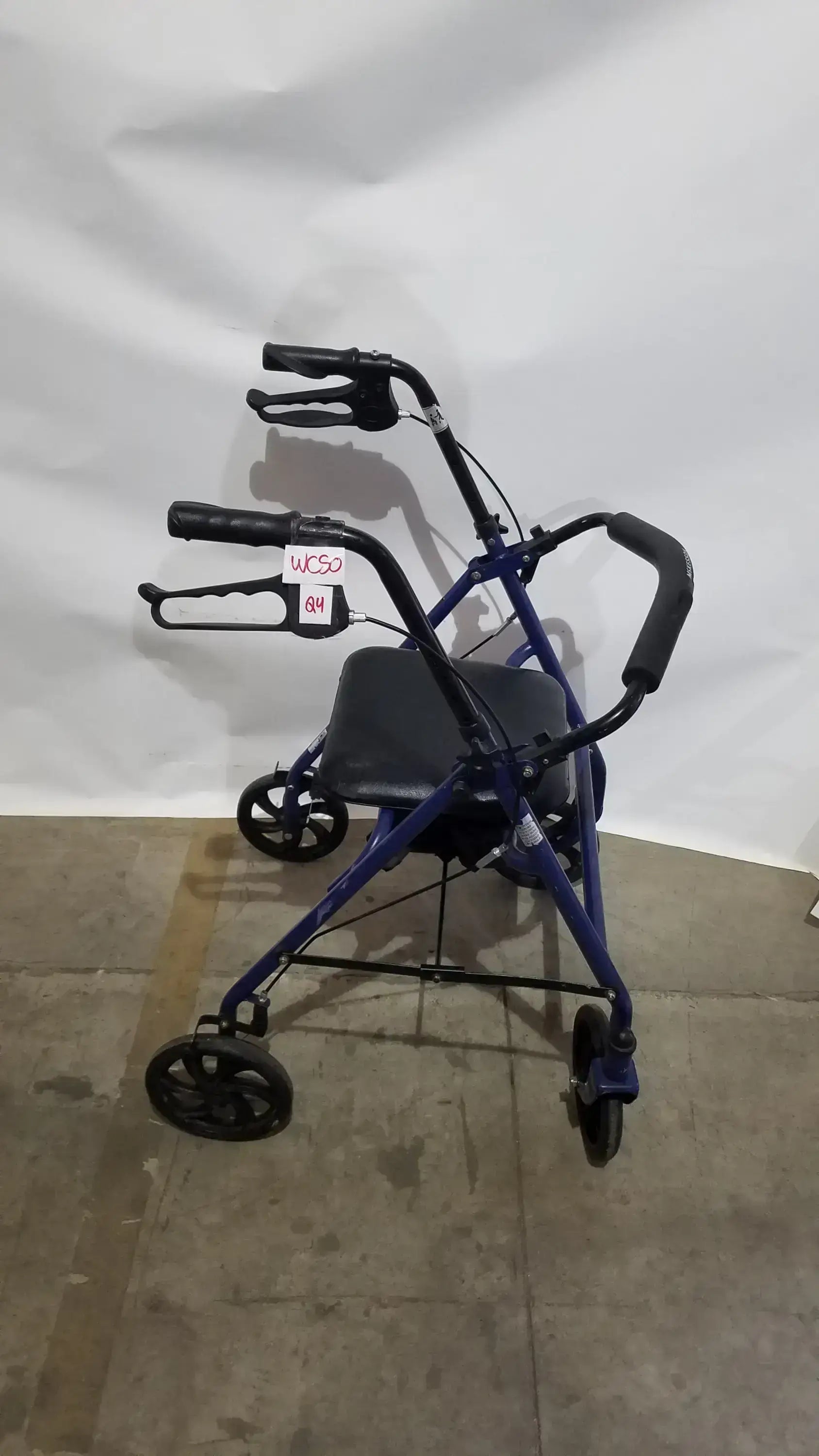 McKesson Bariatric Rollator Heavy Duty Aluminum Folding Walker