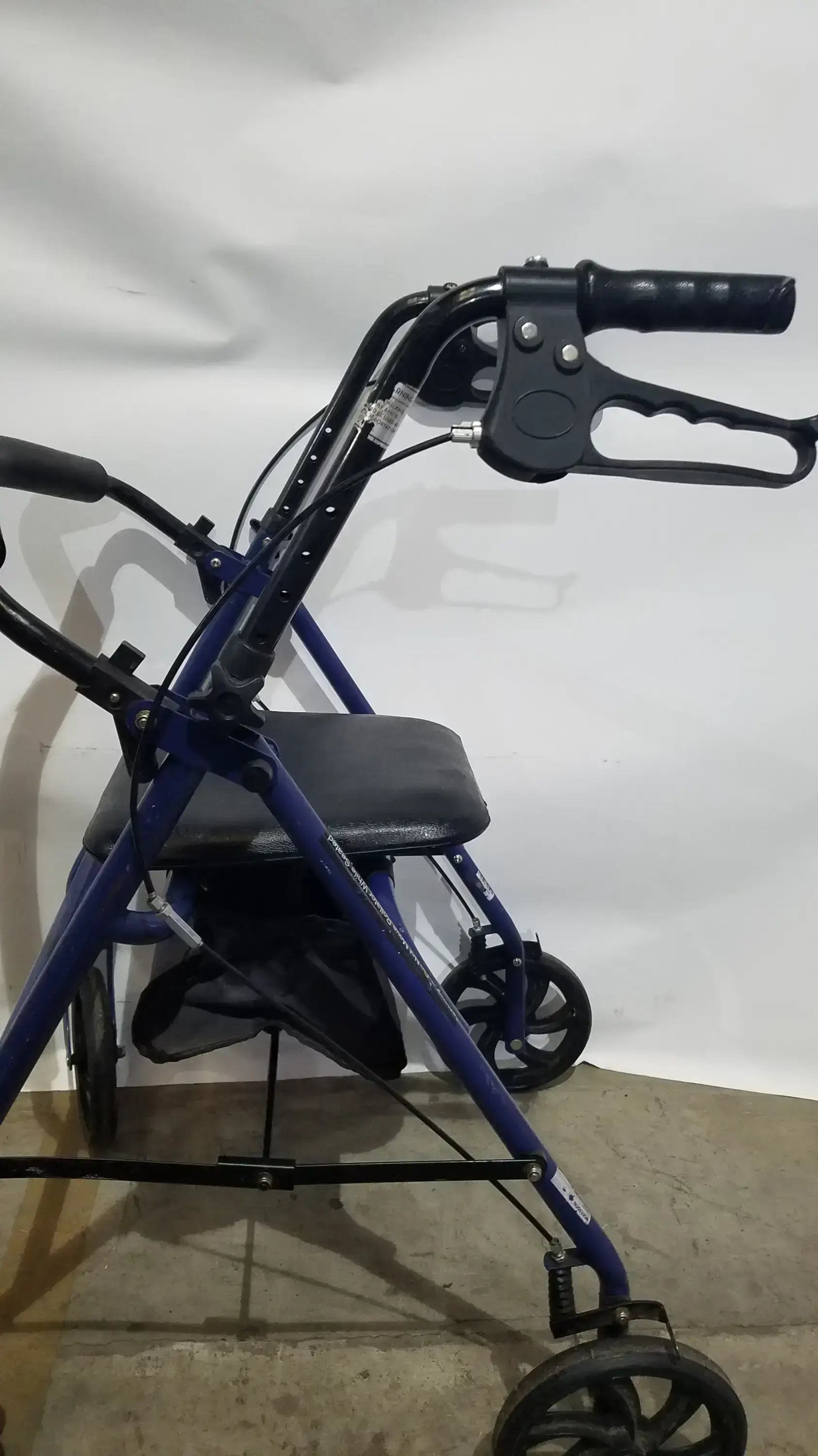McKesson Bariatric Rollator Heavy Duty Aluminum Folding Walker