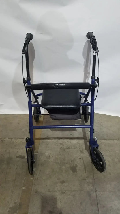McKesson Bariatric Rollator Heavy Duty Aluminum Folding Walker