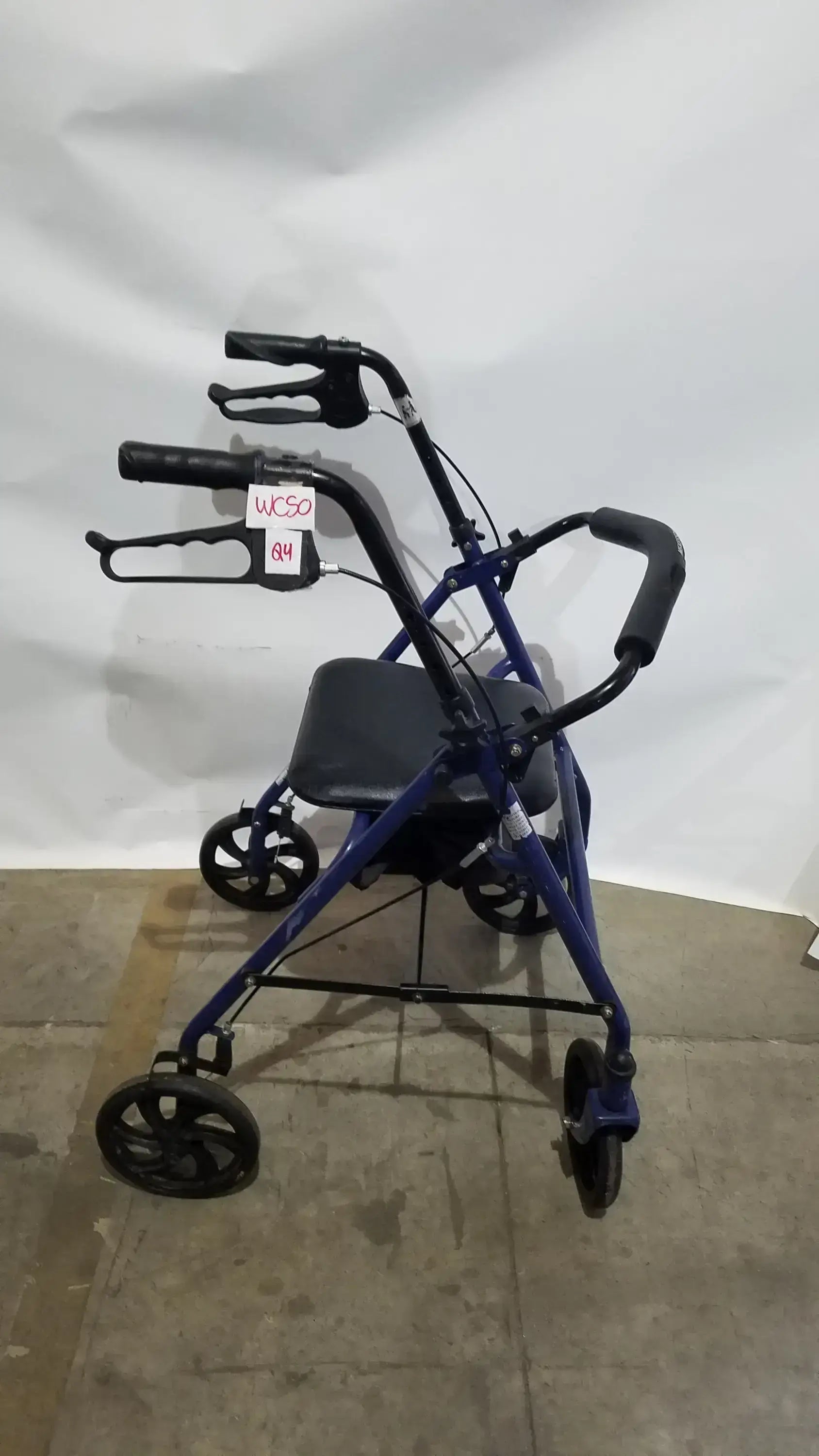 McKesson Bariatric Rollator Heavy Duty Aluminum Folding Walker