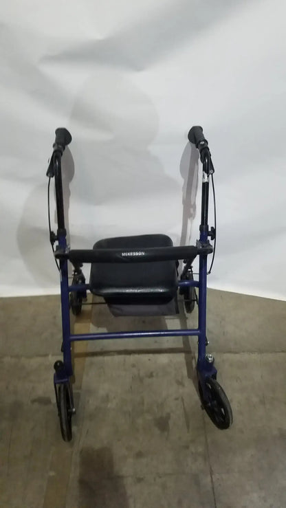 McKesson Bariatric Rollator Heavy Duty Aluminum Folding Walker