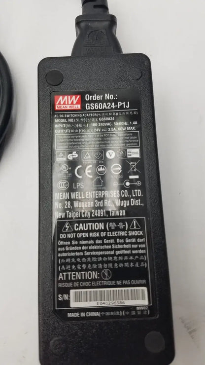 MEAN WELL GS60A24-P1J Power Supply Adapter - AC/DC