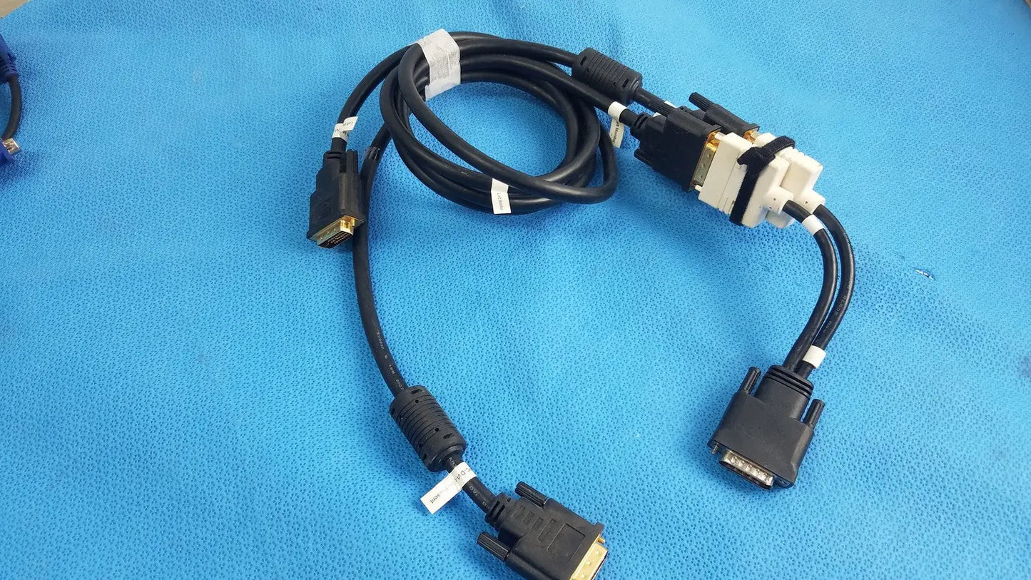 Medical DVI Splitter Breakout Cable Dual Link Left Monitor Presentation