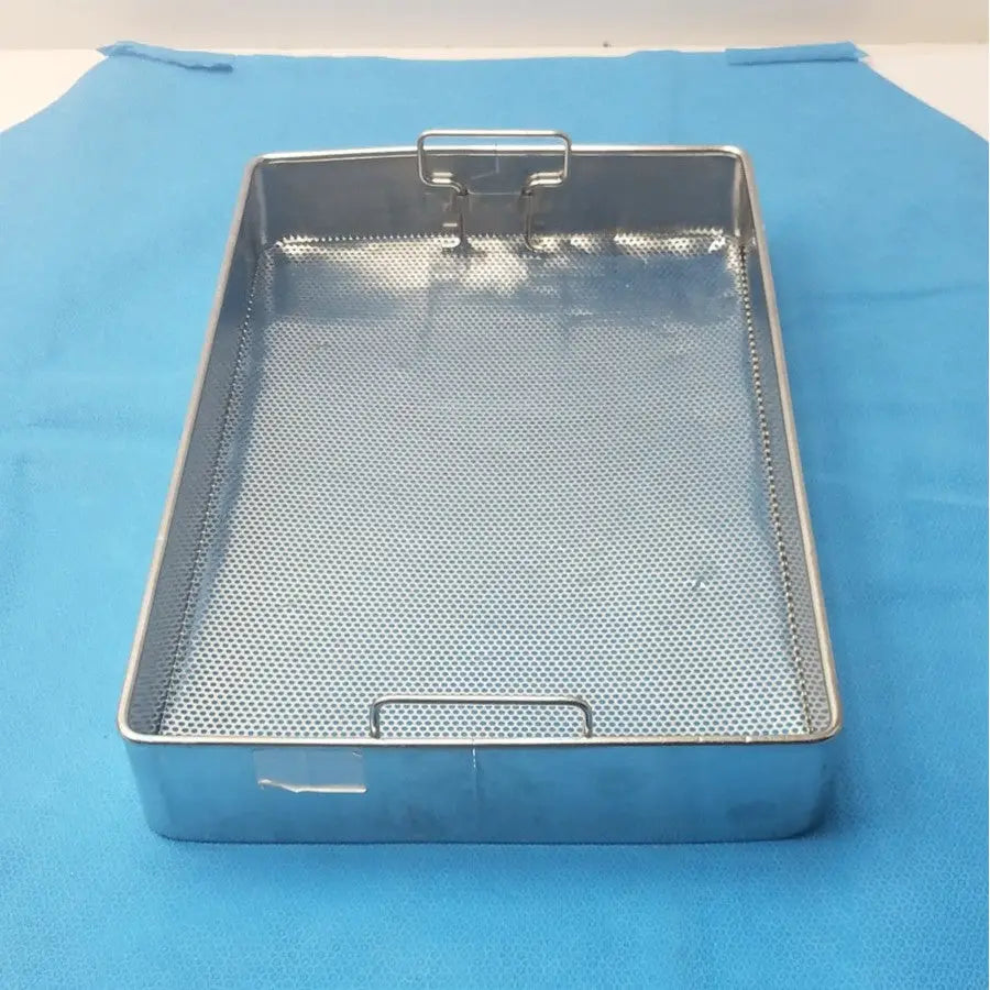 Medical Instrument Sterilization Tray – Perforated Stainless Used