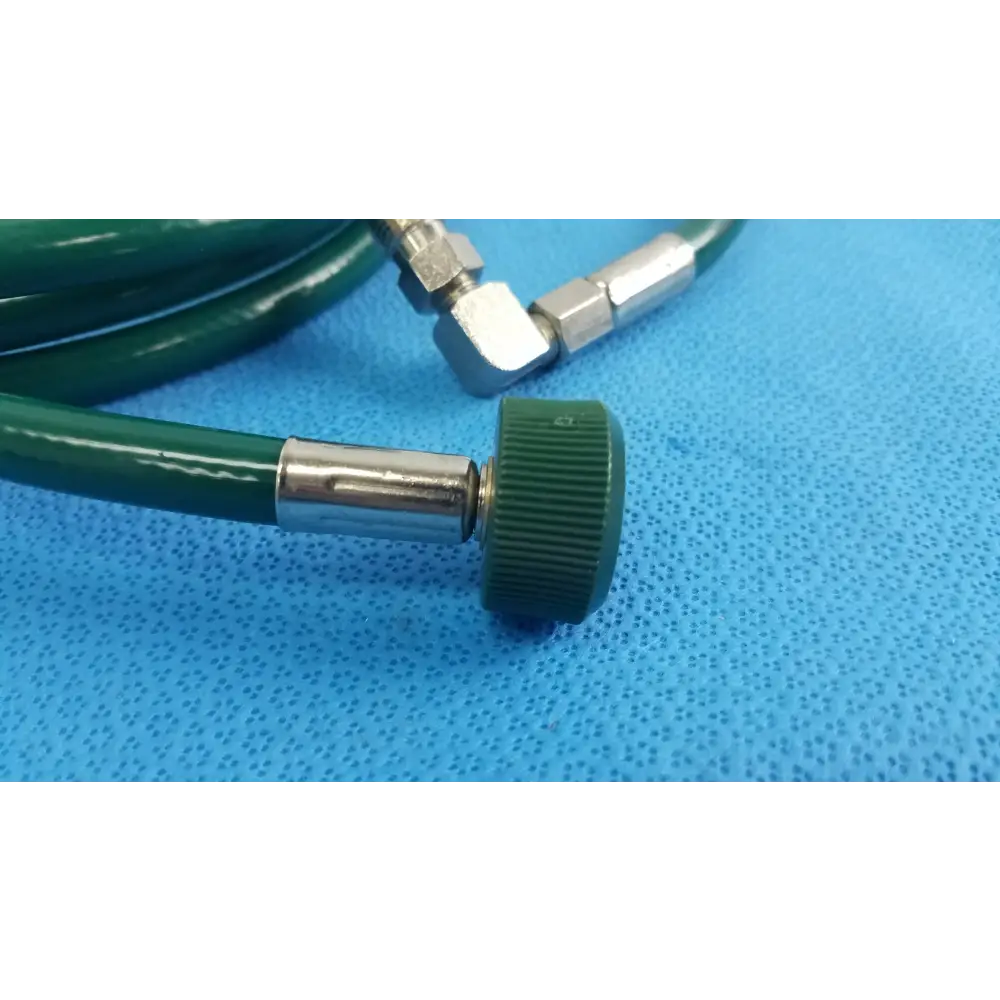 Medical Oxygen Hose Green DISS Female to Elbow Male Fitting