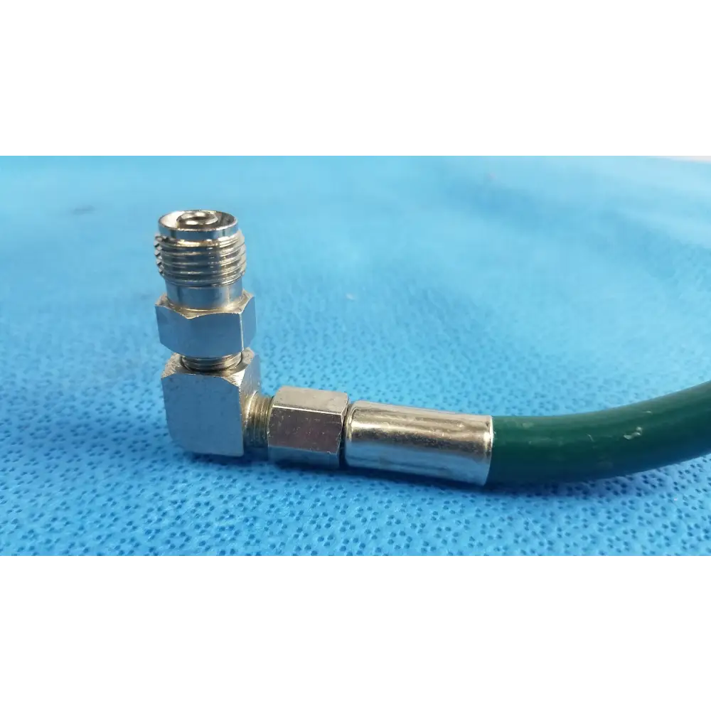 Medical Oxygen Hose Green DISS Female to Elbow Male Fitting