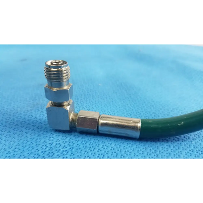 Medical Oxygen Hose Green DISS Female to Elbow Male Fitting