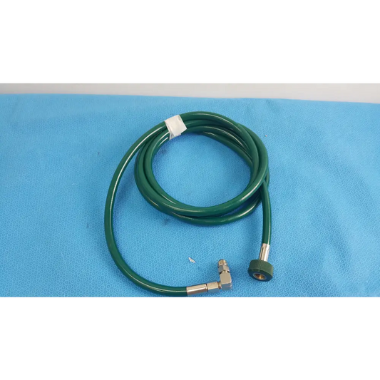 Medical Oxygen Hose Green DISS Female to Elbow Male Fitting