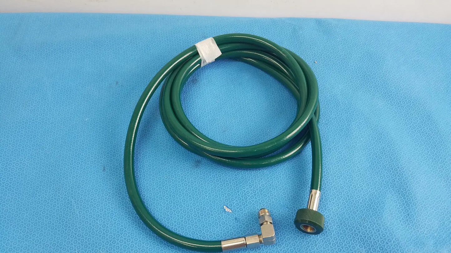 Medical Oxygen Hose Green DISS Female to Elbow DISS Male Fitting