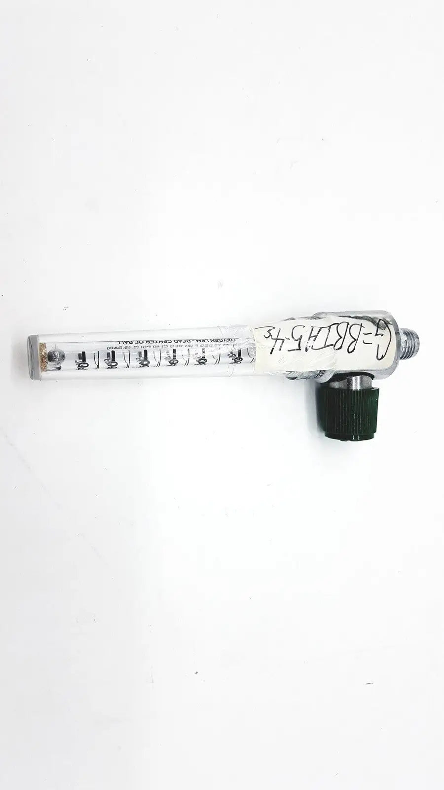 Medical Oxygen LPM Read Center Of Ball LOT NO- 1005 - Flowmeter Label