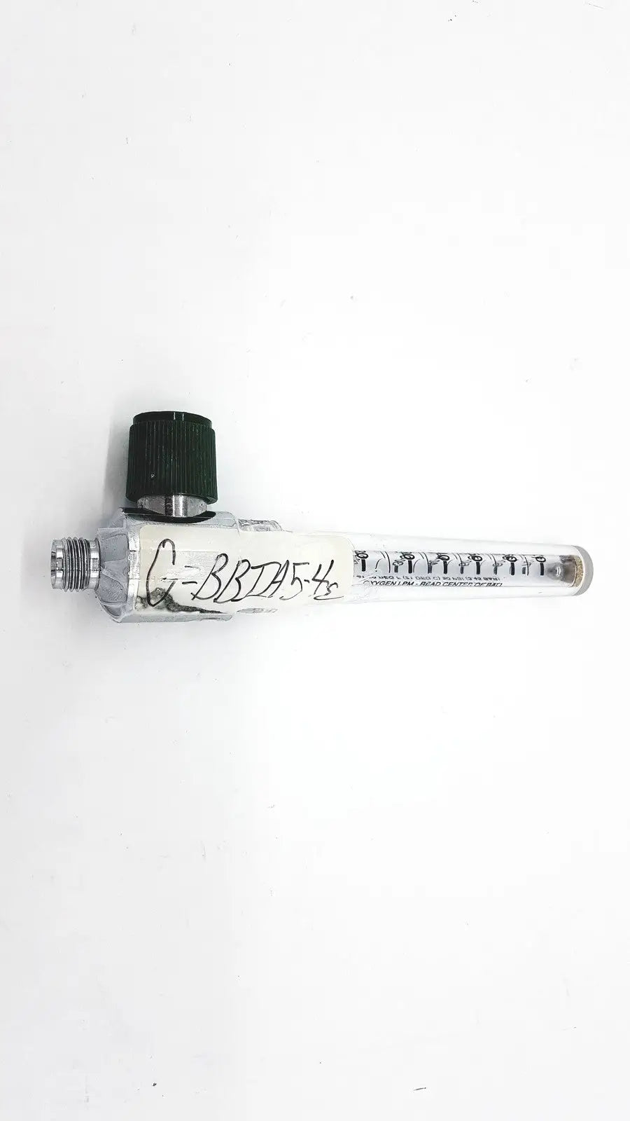Medical Oxygen LPM Read Center Of Ball LOT NO- 1005 - Flowmeter Label