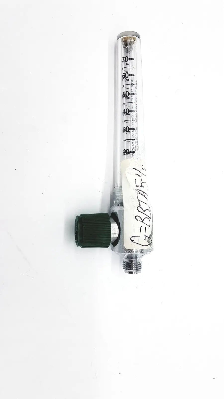 Medical Oxygen LPM Read Center Of Ball LOT NO- 1005 - Flowmeter Label