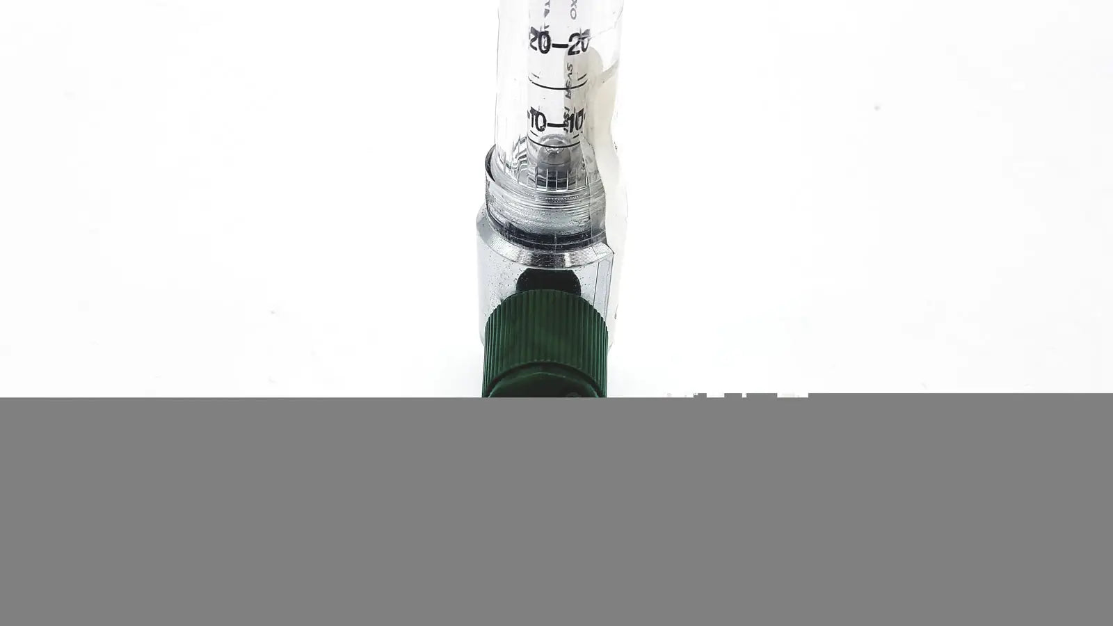 Medical Oxygen LPM Read Center Of Ball LOT NO- 1005 - Flowmeter Label