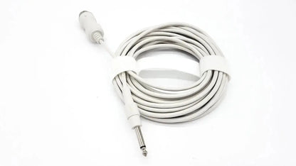 White coiled reusable bare copper wire ibp cable with durable plastic sheathing and metallic contacts for mindray use